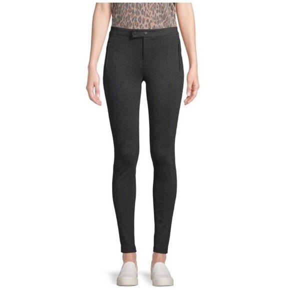 Vince Ponte Skinny Pants with Zipped Hem Gray 8 - Picture 1 of 8